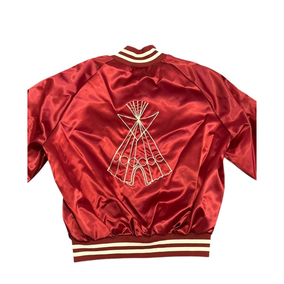 Vintage West Ark Men’s Burgundy Satin Jacket Honor Straight Dance Champi…​ - Picture 2 of 9